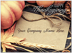 Fall Season Name Card D8111U-4B